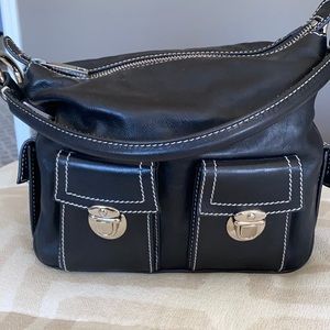 Black leather Marc Jacobs blake hobo bag